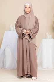 neutral-colored abayas