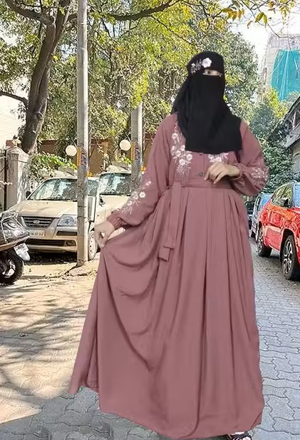 The Blossom Pleated Abaya Set