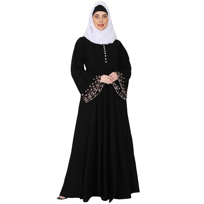Midnight Blossom Abaya