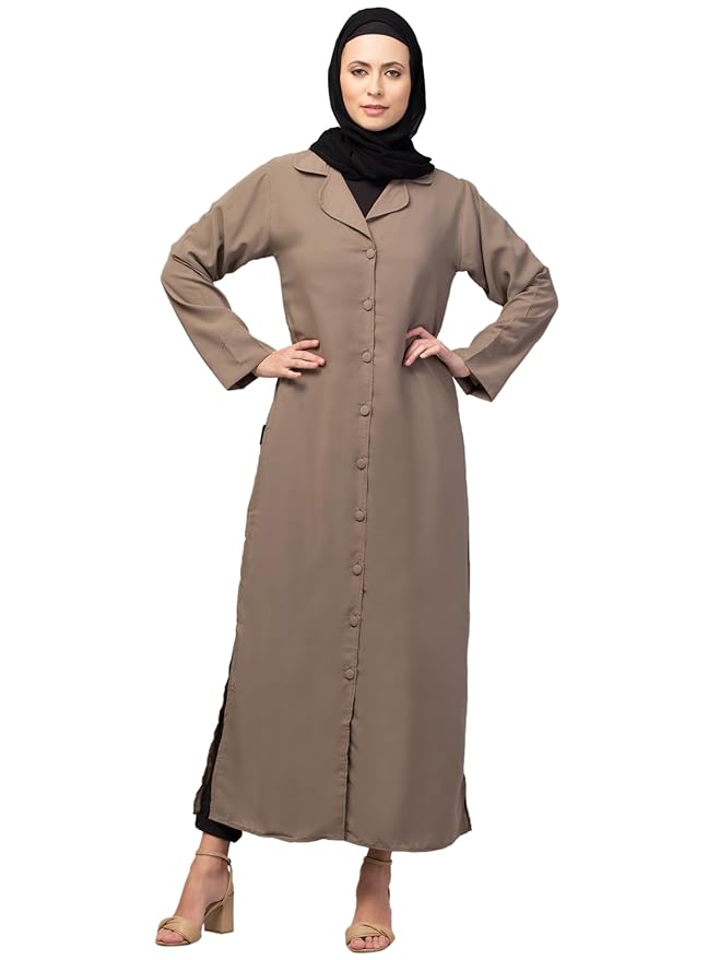 Nazneen Coat Style Front-Open Abaya